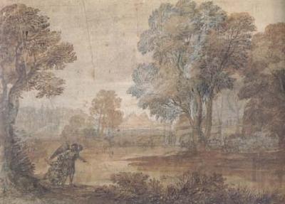Claude Lorrain Landscape with Tobias and the Angel (mk17) Spain oil painting art